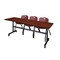 Kobe Rectangle FlipTop Table, 84" W, 29" H, Laminate Top, Cherry MKFT8424CH47BY - alternate 1